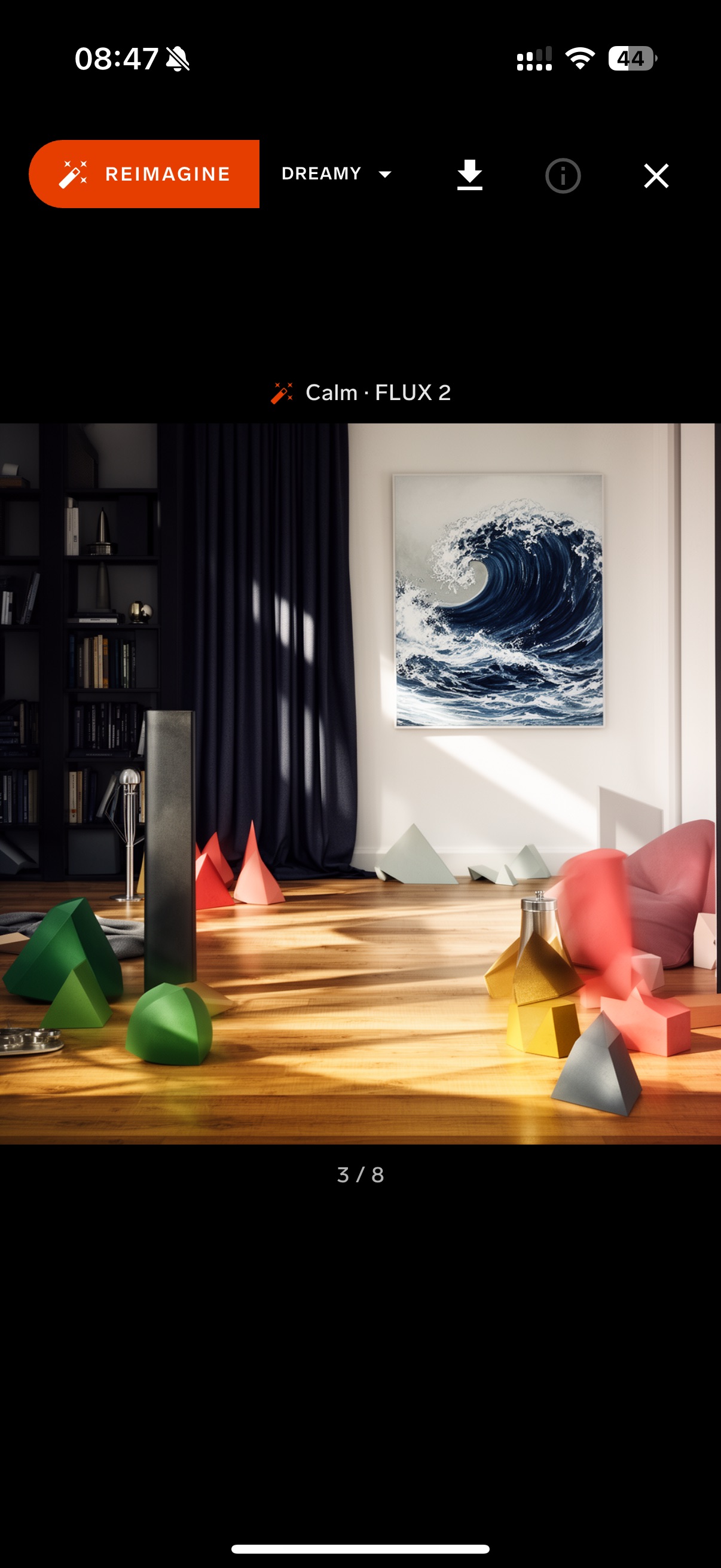 The same moment, reimagined as art